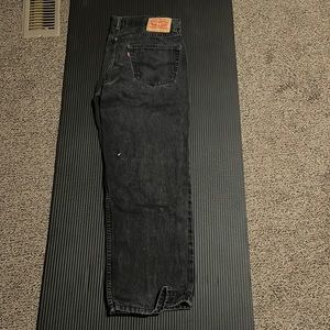 550 Levi’s 34x30 Black used broken in but long life !